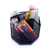 EXERZ Desk Organiser/Mesh Desk Tidy Caddy/Pencil Holder/Multifunctional 360 Rotating