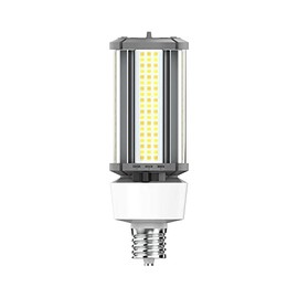 RAB Lighting RAB Field Adjustable LED Corn Cob, 3000K/4000K/5000K Selectable, 12W/18W/27W Adjustable, Ballast Bypass 120-277 Volt, EX39 Mogul Base, HIDFA-27S-EX39-8CCT-BYP