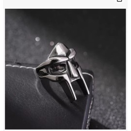 Unbranded DOOM Mask Ring for Men Gladiator Style Titanium Stainless Steel Ring Size 11