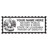Louisiana Notary Grey Stamp Self Inking | Printy 4913, 2.3x0.81