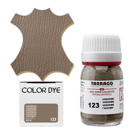 Tarrago Self Shine Color Dye and Preparer - for Dyeing and Restoring Leather Goods, Shoes, Bags, Jackets, Boots, & More - 25mL - Gabardine #123