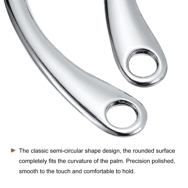 sourcing map Pack of 2 Semicircular Handbag Handle Frame, 4.8