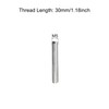 sourcing map Fully Threaded Rod M5 x 30 mm 0.8