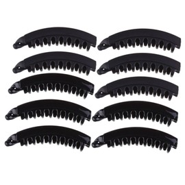 LALAFINA Flat Hair Clips 12pcs Large Claw Clip Banana Toothed Hair Combs for Ponytail