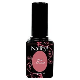 Narity! Gel Nail Stepless Gel 167 Pink Almond 0.2 oz (7 g)