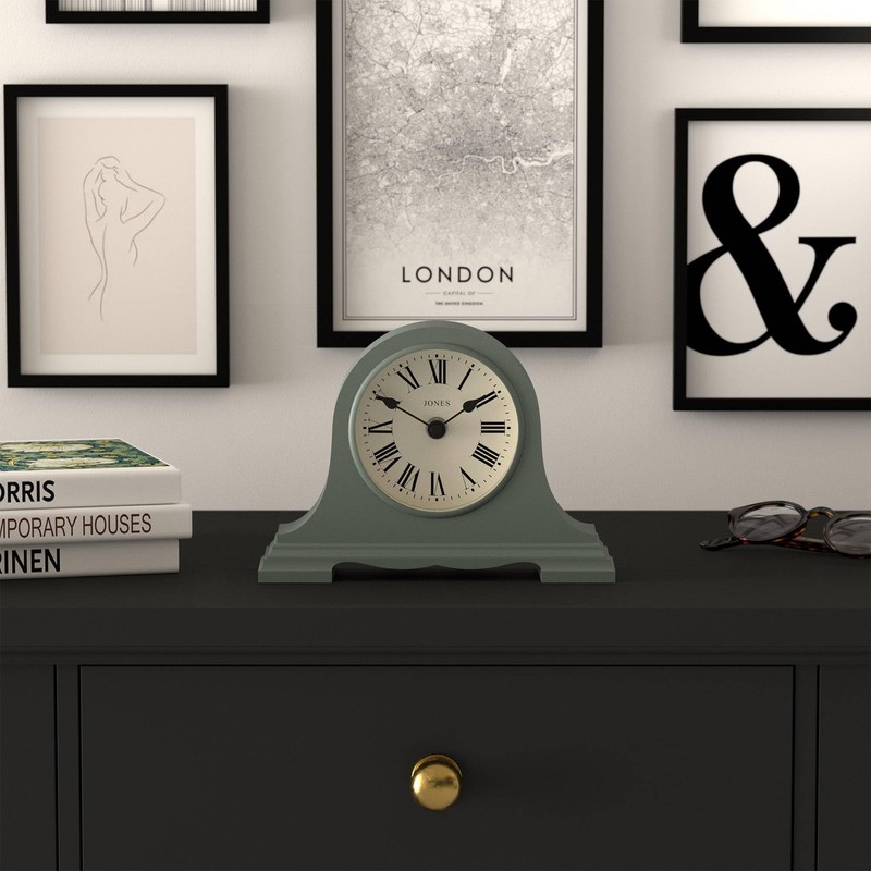 JONES CLOCKS® Speakeasy Mantel Clock | Classic Napoleon’s hat Design