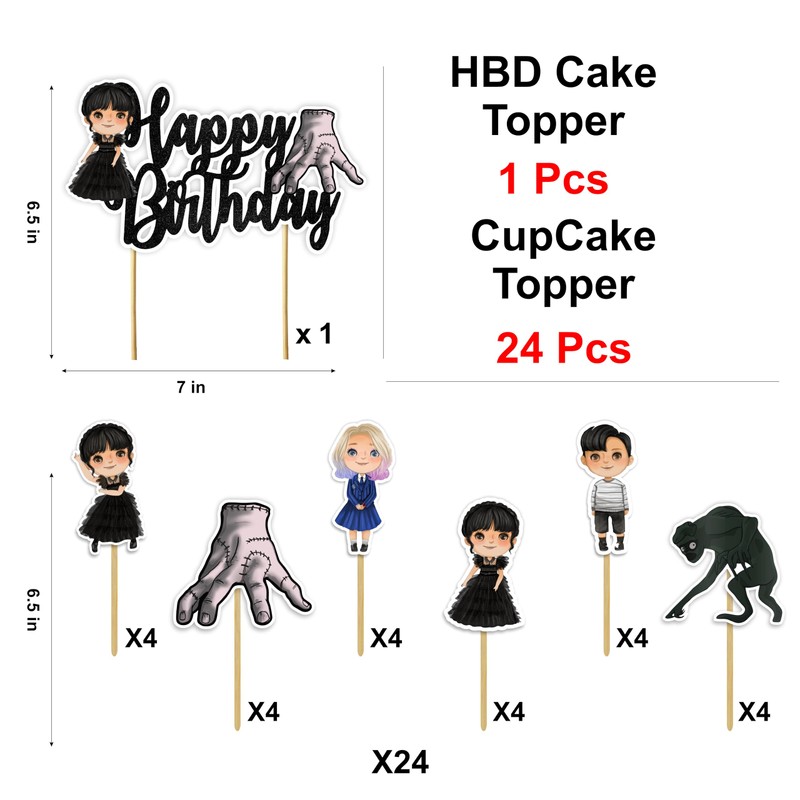 Seyal® Wednsday Theme Birthday Party Supplies
