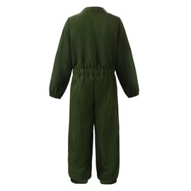 ReliBeauty Children's Pilot Costume, Fighter Jet Pilot Costume, Children, Green with Accessories, 150