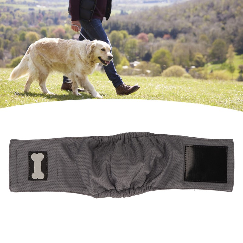 Male Dog Belly Wrap Leakproof Strong Water Absorption Breathable Comfortable