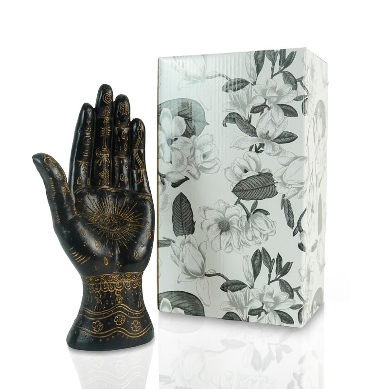 Palmistry Hand Resin Statue Telling Palm Reading, Ancient Mystical Palm