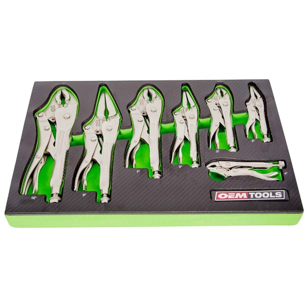 OEMTOOLS 23987 Locking Pliers Set, 7 Piece Lockjaw Pliers, Grip