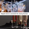 Acrylic Necklace Holder with 24 Hooks Clear Necklace Organizer Dustproof