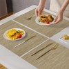Lumaca Washable Placemats, Set of 6 Placemats (70% PVC, 30%