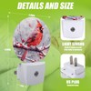 Cosharkly Red Cardinal Bird Night Light,Chrismas Snow Night Lights Plug