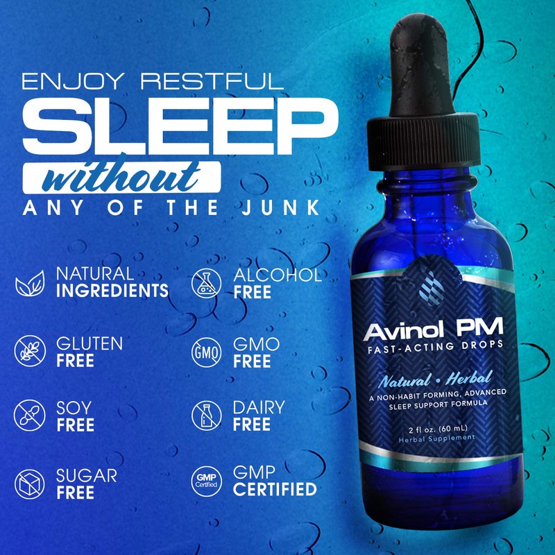 Avinol PM Sleep Drops - Extra Strength Natural Sleep Aids
