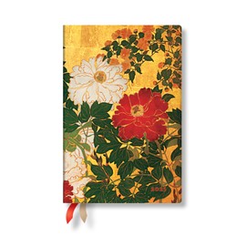 Paperblanks | 2025 Weekly Planner | Natsu | Rinpa Florals | 12-Month Flexis | Mini | Horizontal | Elastic Band | 176 Pg | 100 GSM: Natsu 25 12M Wkly Plnr Flexi Mini Hor EN