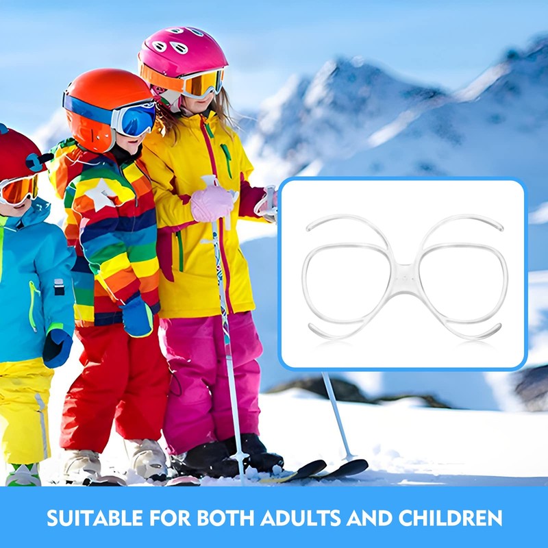 Ski Goggles Rx Inner Frame, 2 Pack Universal Size Adaptor