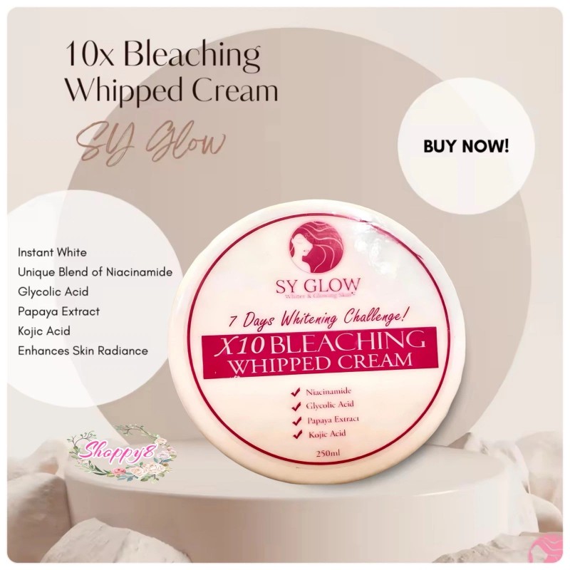 SY Glow X10 Bleaching Whipped Cream + Glass Skin Set