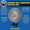 Bad Dog Diamond Drill Sharpener: 4” Diamond-Coated Wheel Drill Attachment