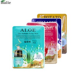 MALIE Ultra Hydrating Essence Mask 20g*100ea, Type 01#$%Type 02:Pearl 40ea-Potato 60ea