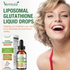 2 Pack 3000mg Liposomal Glutathione Liquid Drops, 98% Absorption Liposomal