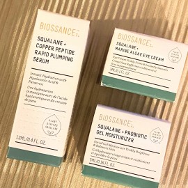 BIOSSANCE CHOOSE SQUALANE COPPER SERUM DARK SPOT VITAMIN ROSE OIL OMEGA CREAM - OMEGA REPAIR CREAM 0.5oz / 15ml