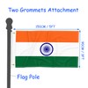 Flag of India 3x5FT Double Stitched Polyester Flag with 2