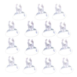 lasenersm 15 Pieces Rotatable Clips Clear Aquarium Suction Cup Clips Aquarium Fish Tank Suction Cup Clip Fish Tank Hose Holder Clips Fish Tank Air Tube Holder Clips for 10mm Fish Tank Tubing