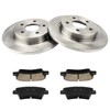 Rear Brake Kit, Precision Balance Brake Rotors Ceramic Brake Pads
