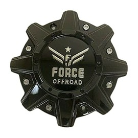 Wheel Center Caps Force Offroad Wheels C-A13 Gloss Black 8.5 Diameter