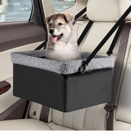MARSLABO Dog Car Seats for Small Dogs, Upgrade Dog Booster Seat with Metal Frame Construction with Double-Layer Oxford, Perfect for Small Pets,L-UP TO 10LBS