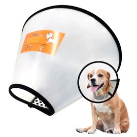 Adjustable Dog Cone Collar After Surgery Soft Cone of Shame Alternatives for Dog Cat Puppy Plastic Elizabethan Collar for Dogs from Licking Biting Scratching Wounds(XXL,Neck:13.8-15.7in)