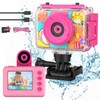 Ushining Children's Camera Waterproof Camera for Children, 1080P Digital Camera