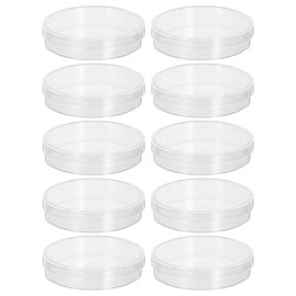 AOKWAWALIY 10pcs Disposable Share Lids Petri Plate Glass Mushroom Lab Petri Plate Tissue Petri Dish Laboratory Glass Utensils Cell Culture Dishes Chemistry Glass Share Share Laboratory Bio Share
