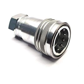 Female ISO A 3/4" BSP Hydraulic Quick Release Coupling