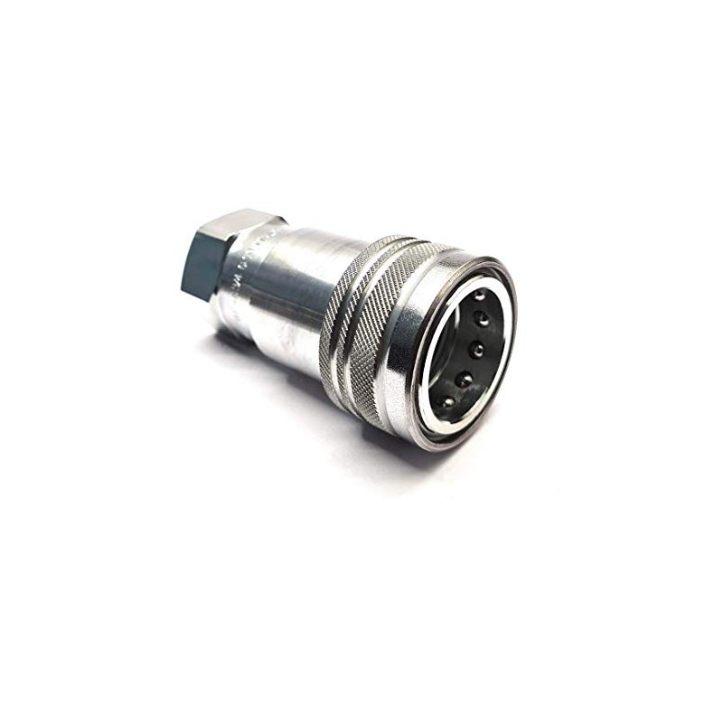 Female ISO A 3/4" BSP Hydraulic Quick Release Coupling