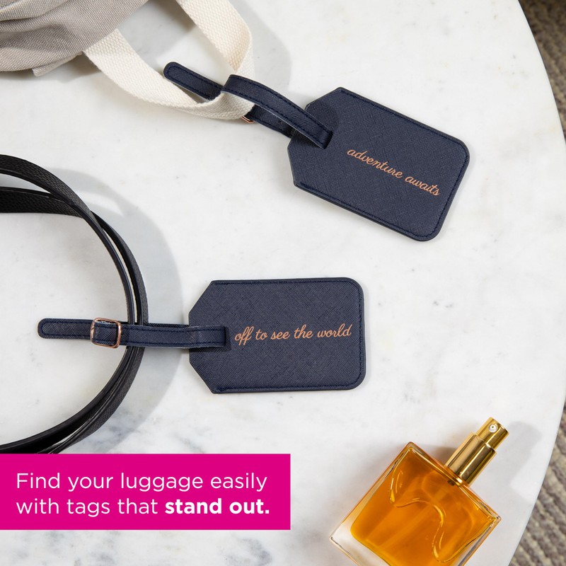 Miamica Mrs. & Mr. Luggage Tags – Set of 2