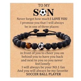 choice of all Soccer Gifts Football Basketball Baseball Hockey Bracelet Gifts for Players Team Lovers Son Grandson Brother Nephew Friend as Birthday/Graduation/Back to School/Christmas Gifts