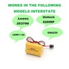 GLESOURCE 3.6V 900mAh Emergency/Exit Light ELB-B001 Battery Compatible for Lithonia