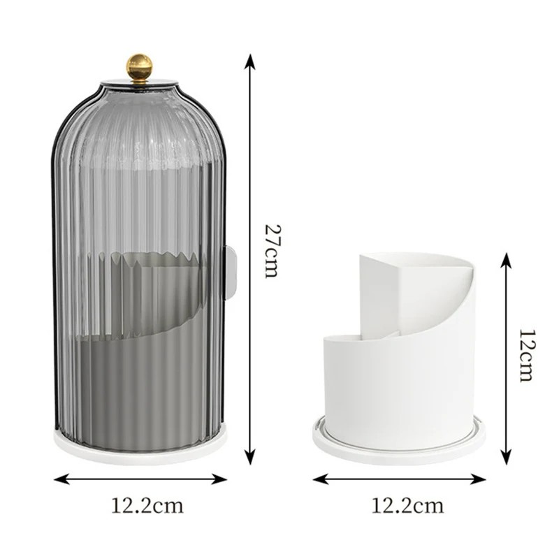 rotating makeup brush holder
