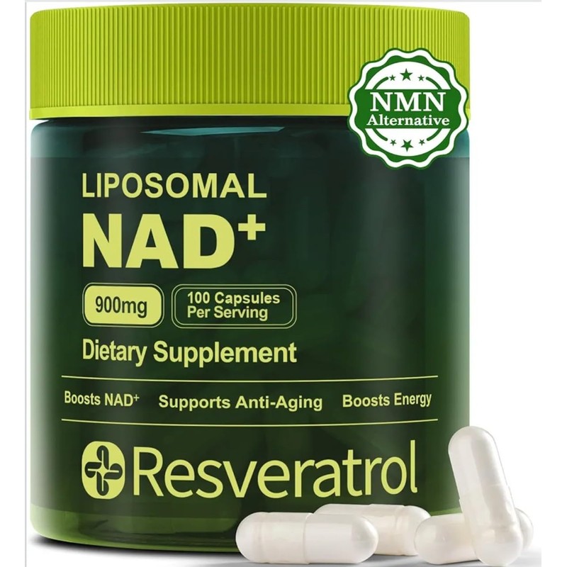 Suplemento NAD 100 capsulas Resveratrol Quecertin Energía y Vitalidad