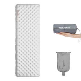 windhike Naturehike 5.8/8.8 R-Value Camping Sleeping Pad,3.1"-4.7" Ultra-Thick,1-1.4LB Ultralight Camping Mat with Inflatable Bag,Backpacking Inflatable Foam Camping Mat for Car,Hiking