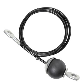 RTDHO 3 Meter Fitness Steel Cable,Multi Gym Pulley Cable Replacement Heavy Duty Steel Wire Pulley System Rope 5mm Thick Weight Machine Accessories for Home Gym Lifting,Hauling,Fitness