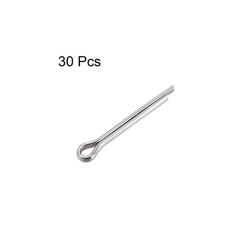 sourcing map Split Cotter Pin - 2mm x 16mm 304