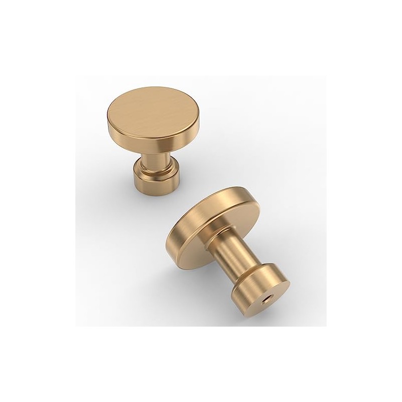 Amerdeco 10 Pack Champagne Bronze Kitchen Cabinet Knobs and Pulls