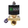 U.S. Solid 1/2" NPT Brass Electric Solenoid Valve 12V DC