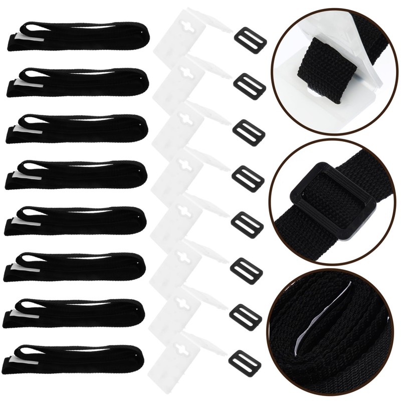 IWOWHERO 1set Inground Solar Cover Strap Kit for Pool Reel