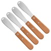 Stainless Steel Butter Spreader Butter Knife Spreader with Wood Handle
