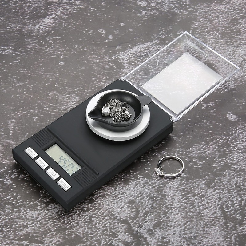 Mini Portable High Accuracy 0.001g Pocket Jewelry Scale with LED