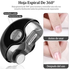 2 In 1 Cortauñas Electrico, Pulidor de Uñas Eléctrica Con Puerto USB, Corta uñas para bebé,Suave e inofensivo para las uñas, Para Niños, Personas Mayo